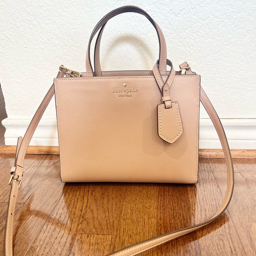 Kate Spade camel satchel EUC
